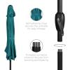 imageBest Choice Products 75ft HeavyDuty Round Outdoor Market Table Patio Umbrella wSteel Pole Push Button Tilt Easy Crank Lift  Sky BlueCerulean
