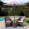 imageBest Choice Products 75ft HeavyDuty Round Outdoor Market Table Patio Umbrella wSteel Pole Push Button Tilt Easy Crank Lift  Sky BlueLavender