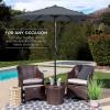 imageBest Choice Products 75ft HeavyDuty Round Outdoor Market Table Patio Umbrella wSteel Pole Push Button Tilt Easy Crank Lift  Sky BlueSlate