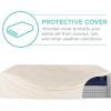 imageBest Choice Products 7Piece Modular Outdoor Sectional Wicker Patio Conversation Set w 2 Pillows Coffee Table Cover Included  TaupePistachioGrayNavy