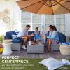 imageBest Choice Products 7Piece Modular Outdoor Sectional Wicker Patio Conversation Set w 2 Pillows Coffee Table Cover Included  TaupePistachioTaupePistachio