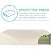 imageBest Choice Products 7Piece Modular Outdoor Sectional Wicker Patio Conversation Set w 2 Pillows Coffee Table Cover Included  TaupePistachioTaupePistachio