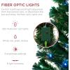 imageBest Choice Products 7ft PreLit Fiber Optic Artificial Pine Christmas Tree Holiday Dcor Centerpiece w 280 Multicolored LED Lights 8 Sequences Foldable Stand8ft