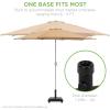 imageBest Choice Products 81Pound Heavy Duty Square Concrete Rolling Outdoor Patio Umbrella Base Stand wLocking Wheels Handles