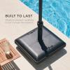 imageBest Choice Products 81Pound Heavy Duty Square Concrete Rolling Outdoor Patio Umbrella Base Stand wLocking Wheels Handles