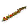 imageBest Choice Products 9ft PreLit Holiday PreDecorated Christmas Garland for Stairs Fireplace Decoration wPVC Tips 50 Lights Pine Cones Berries  SemiFlockedGreenRibbons  Battery