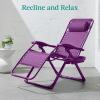 imageBest Choice Products Adjustable Zero Gravity Chair Monochromatic Color Folding Patio Recliner wSide Tray Headrest  SeafoamAmethyst