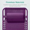 imageBest Choice Products Adjustable Zero Gravity Chair Monochromatic Color Folding Patio Recliner wSide Tray Headrest  SeafoamAmethyst