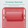 imageBest Choice Products Adjustable Zero Gravity Chair Monochromatic Color Folding Patio Recliner wSide Tray Headrest  SeafoamCoral