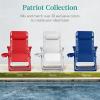 imageBest Choice Products Adjustable Zero Gravity Chair Monochromatic Color Folding Patio Recliner wSide Tray Headrest  SeafoamMarine