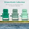 imageBest Choice Products Adjustable Zero Gravity Chair Monochromatic Color Folding Patio Recliner wSide Tray Headrest  SeafoamMint