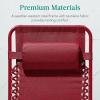 imageBest Choice Products Adjustable Zero Gravity Chair Monochromatic Color Folding Patio Recliner wSide Tray Headrest  SeafoamRuby