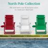 imageBest Choice Products Adjustable Zero Gravity Chair Monochromatic Color Folding Patio Recliner wSide Tray Headrest  SeafoamRuby