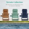 imageBest Choice Products Adjustable Zero Gravity Chair Monochromatic Color Folding Patio Recliner wSide Tray Headrest  SeafoamSeafoam