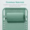 imageBest Choice Products Adjustable Zero Gravity Chair Monochromatic Color Folding Patio Recliner wSide Tray Headrest  SeafoamSeafoam