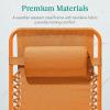 imageBest Choice Products Adjustable Zero Gravity Chair Monochromatic Color Folding Patio Recliner wSide Tray Headrest  SeafoamTangerine