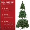 imageBest Choice Products Artificial Christmas Tree 6ft Premium Unlit Realistic Spruce Holiday Dcor wDense Branches Easy Assembly Metal Base6ft