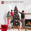 imageBest Choice Products Artificial Christmas Tree White 6ft Premium Pine Unlit Holiday Decoration Full Size Dcor Easy Assembly wMetal StandBlack