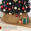 imageBest Choice Products Artificial Christmas Tree White 6ft Premium Pine Unlit Holiday Decoration Full Size Dcor Easy Assembly wMetal StandBlack
