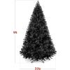 imageBest Choice Products Artificial Christmas Tree White 6ft Premium Pine Unlit Holiday Decoration Full Size Dcor Easy Assembly wMetal StandBlack