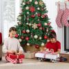 imageBest Choice Products Artificial Christmas Tree White 6ft Premium Pine Unlit Holiday Decoration Full Size Dcor Easy Assembly wMetal StandGreen