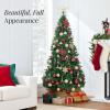 imageBest Choice Products Artificial Christmas Tree White 6ft Premium Pine Unlit Holiday Decoration Full Size Dcor Easy Assembly wMetal StandGreen