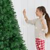 imageBest Choice Products Artificial Christmas Tree White 6ft Premium Pine Unlit Holiday Decoration Full Size Dcor Easy Assembly wMetal StandGreen