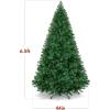 imageBest Choice Products Artificial Christmas Tree White 6ft Premium Pine Unlit Holiday Decoration Full Size Dcor Easy Assembly wMetal StandGreen