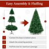 imageBest Choice Products Artificial Christmas Tree White 6ft Premium Pine Unlit Holiday Decoration Full Size Dcor Easy Assembly wMetal StandGreen