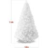 imageBest Choice Products Artificial Christmas Tree White 6ft Premium Pine Unlit Holiday Decoration Full Size Dcor Easy Assembly wMetal StandWhite