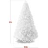 imageBest Choice Products Artificial Christmas Tree White 6ft Premium Pine Unlit Holiday Decoration Full Size Dcor Easy Assembly wMetal StandWhite