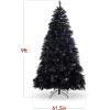 imageBest Choice Products Artificial Ivory Pampas Christmas Tree 75ft Premium Deluxe Unlit Pampas Grass Holiday Dcor Easy Assembly Metal BaseBlack