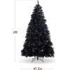 imageBest Choice Products Artificial Ivory Pampas Christmas Tree 75ft Premium Deluxe Unlit Pampas Grass Holiday Dcor Easy Assembly Metal BaseBlack