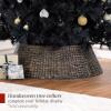 imageBest Choice Products Artificial Ivory Pampas Christmas Tree 75ft Premium Deluxe Unlit Pampas Grass Holiday Dcor Easy Assembly Metal BaseBlack