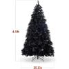 imageBest Choice Products Artificial Ivory Pampas Christmas Tree 75ft Premium Deluxe Unlit Pampas Grass Holiday Dcor Easy Assembly Metal BaseBlack