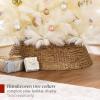 imageBest Choice Products Artificial Ivory Pampas Christmas Tree 75ft Premium Deluxe Unlit Pampas Grass Holiday Dcor Easy Assembly Metal BaseIvory