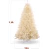 imageBest Choice Products Artificial Ivory Pampas Christmas Tree 75ft Premium Deluxe Unlit Pampas Grass Holiday Dcor Easy Assembly Metal BaseIvory