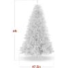 imageBest Choice Products Artificial Ivory Pampas Christmas Tree 75ft Premium Deluxe Unlit Pampas Grass Holiday Dcor Easy Assembly Metal BaseWhite