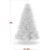 imageBest Choice Products Artificial Ivory Pampas Christmas Tree 75ft Premium Deluxe Unlit Pampas Grass Holiday Dcor Easy Assembly Metal BaseWhite