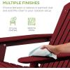 imageBest Choice Products Folding Adirondack Chair Outdoor Wooden Accent Furniture Fire Pit Lounge Chairs for Yard Garden Patio w 350lb Weight Capacity  NaturalDeep Red