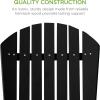 imageBest Choice Products Folding Adirondack Chair Outdoor Wooden Accent Furniture Fire Pit Lounge Chairs for Yard Garden Patio w 350lb Weight Capacity  NaturalOnyx Black