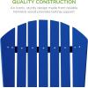 imageBest Choice Products Folding Adirondack Chair Outdoor Wooden Accent Furniture Fire Pit Lounge Chairs for Yard Garden Patio w 350lb Weight Capacity  NaturalCobalt Blue
