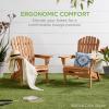 imageBest Choice Products Folding Adirondack Chair Outdoor Wooden Accent Furniture Fire Pit Lounge Chairs for Yard Garden Patio w 350lb Weight Capacity  NaturalDark Turquoise
