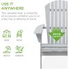 imageBest Choice Products Folding Adirondack Chair Outdoor Wooden Accent Furniture Fire Pit Lounge Chairs for Yard Garden Patio w 350lb Weight Capacity  NaturalGrey
