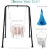 imageBest Choice Products Hammock Chair Stand 75in Tall Heavy Duty Indoor Outdoor Steel Hanging Base wHardware  Stand Only