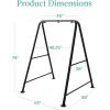 imageBest Choice Products Hammock Chair Stand 75in Tall Heavy Duty Indoor Outdoor Steel Hanging Base wHardware  Stand Only