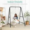 imageBest Choice Products Hammock Chair Stand 75in Tall Heavy Duty Indoor Outdoor Steel Hanging Base wHardware  Stand Only