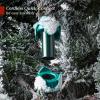 imageBest Choice Products Lighted Aspen Christmas Tree 6ft Flocked Artifical Noble Fir PreLit White ampamp Multicolored LED Lights Premium Holiday DcorFlocked Green