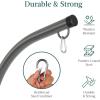 imageBest Choice Products Metal Hanging Hammock CStand for ChairWeatherResistant Finish Offset Base  Stand Only  GrayGray
