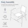 imageBest Choice Products Outdoor Bar Stools Set of 2 Bar Height Patio Furniture All Weather Mesh Design wArmrest  BlackNavyBlackNavy